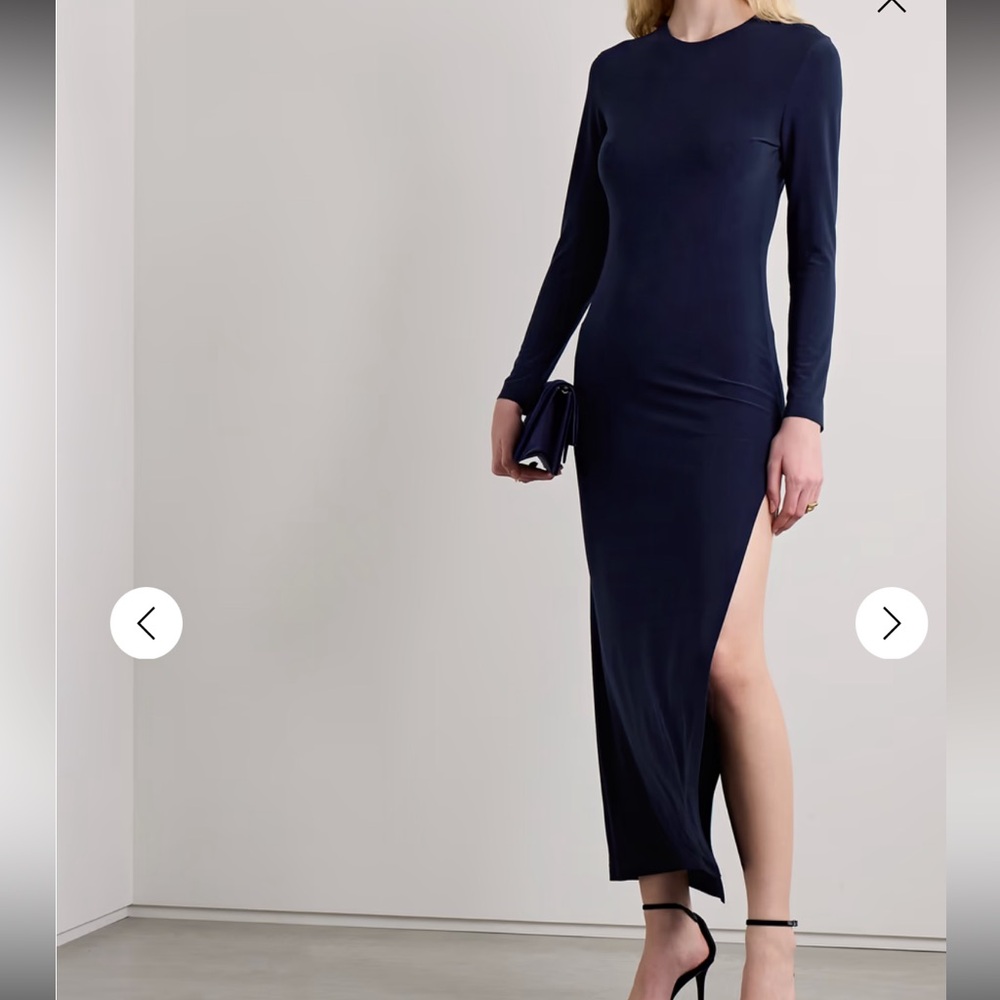 NWT Norma Kamali Navy Blue Dress XS